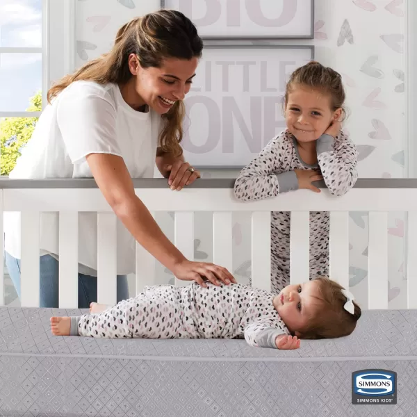 Simmons Kids SlumberTime Emma Convertible Crib N More, Grey