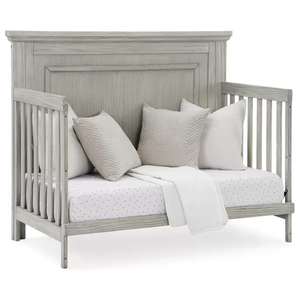 Simmons Kids SlumberTime Paloma 4-in-1 Convertible Crib, Rustic Grey