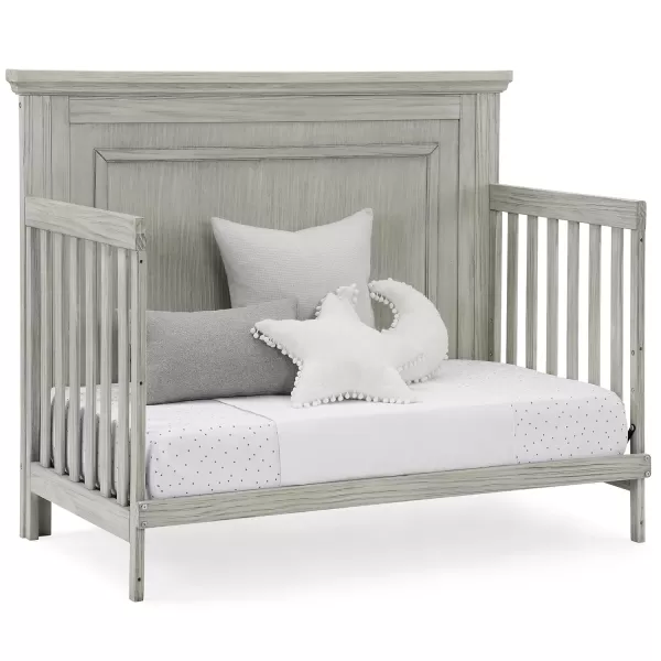 Simmons Kids SlumberTime Paloma 4-in-1 Convertible Crib, Rustic Grey