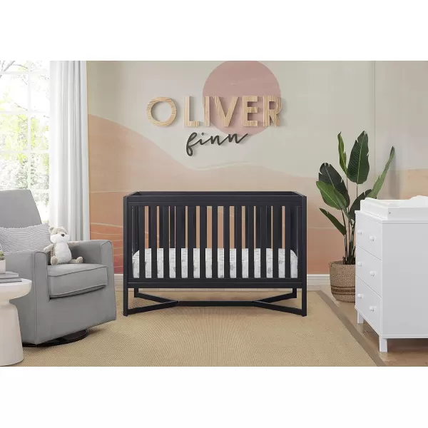 Tribeca 4-in-1 Convertible Crib, White/Grey