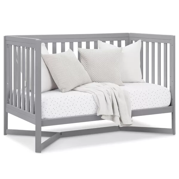 Tribeca 4-in-1 Convertible Crib, White/Grey