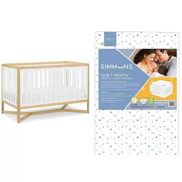 Tribeca 4-in-1 Convertible Crib, White/Grey