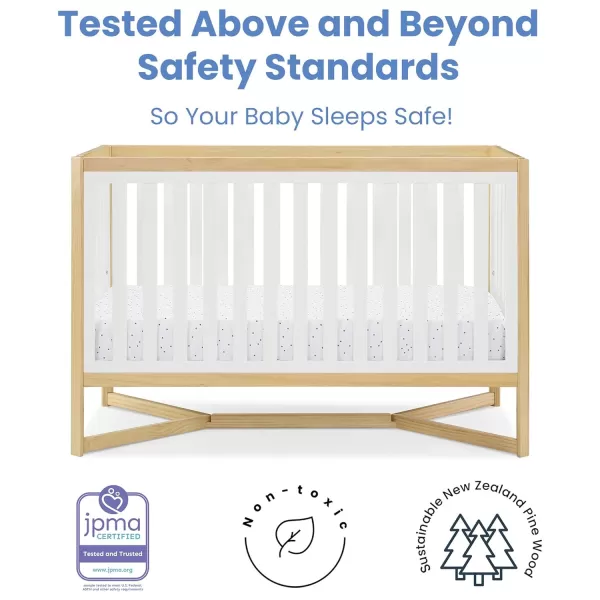 Tribeca 4-in-1 Convertible Crib, White/Grey