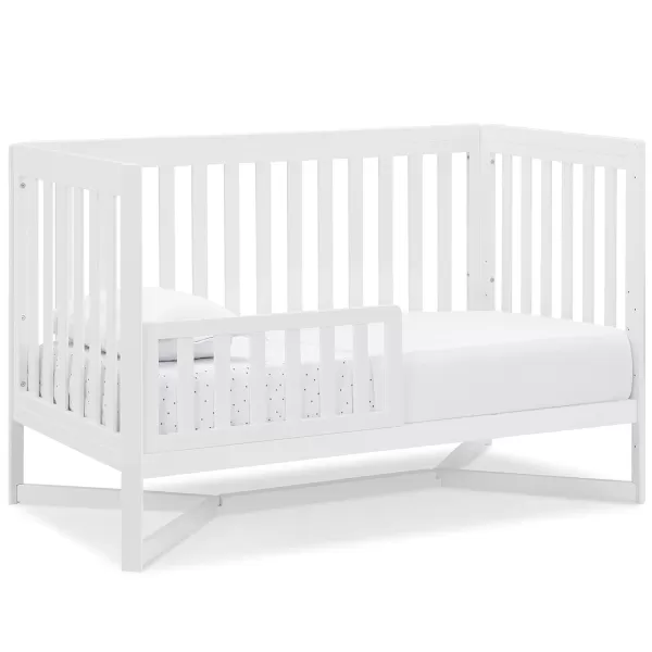Tribeca 4-in-1 Convertible Crib, White/Grey