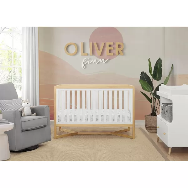 Tribeca 4-in-1 Convertible Crib, White/Grey