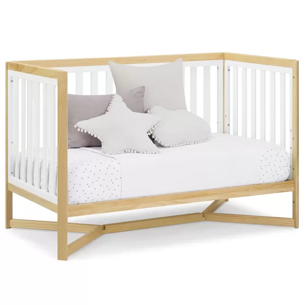Tribeca 4-in-1 Convertible Crib, White/Grey