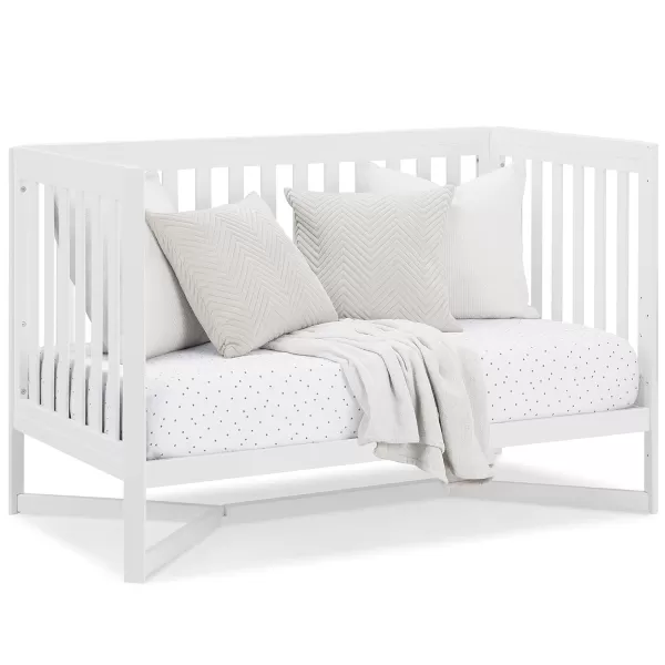 Tribeca 4-in-1 Convertible Crib, White/Grey
