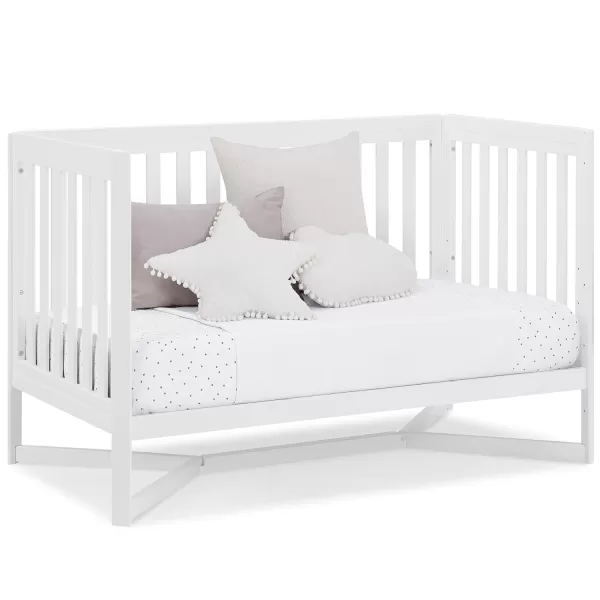 Tribeca 4-in-1 Convertible Crib, White/Grey
