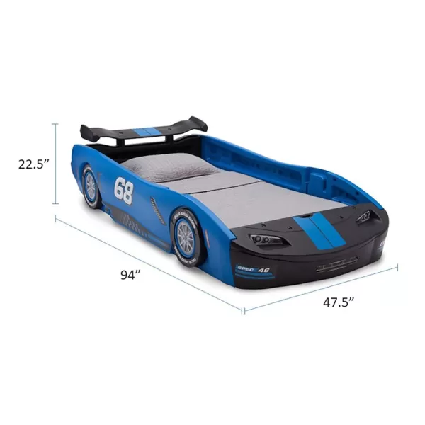 Turbo Race Car Twin Bed, Red