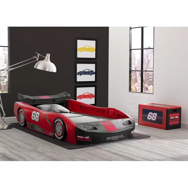 Turbo Race Car Twin Bed, Red