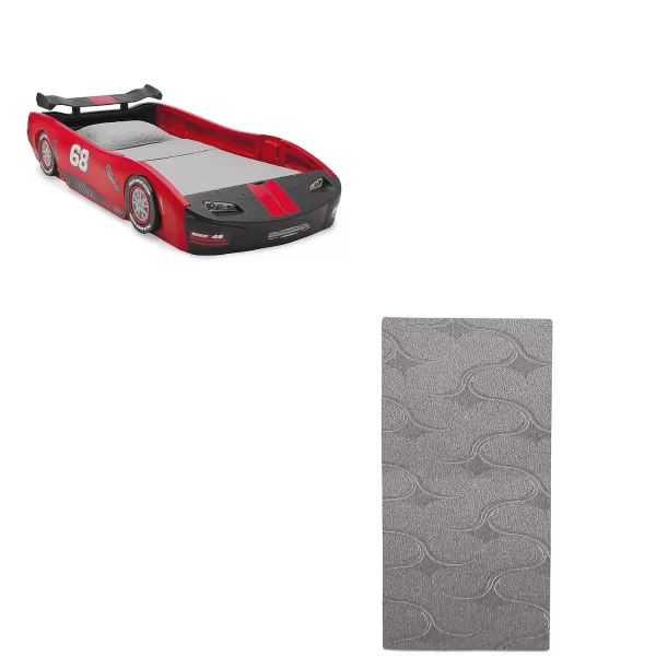 Turbo Race Car Twin Bed, Red
