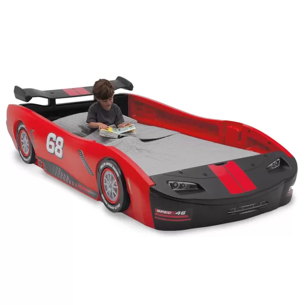 Turbo Race Car Twin Bed, Red