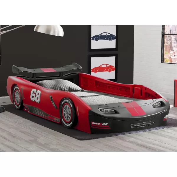 Turbo Race Car Twin Bed, Red