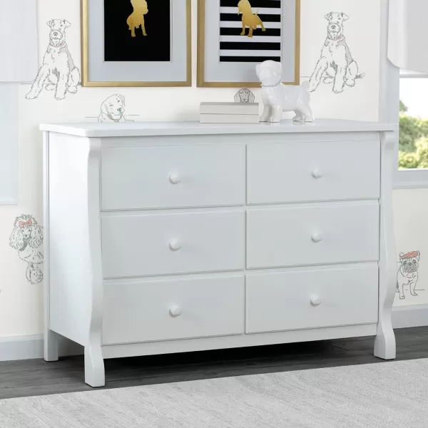 Universal 6 Drawer Dresser, Greenguard Gold Certified, Dark Chocolate