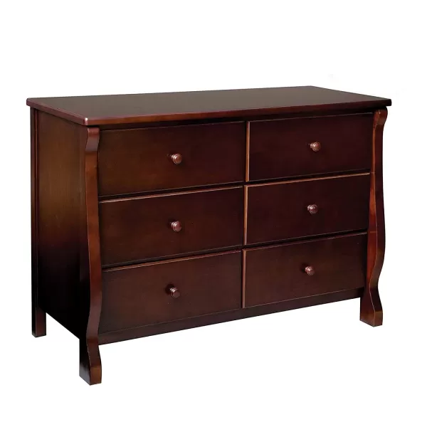 Universal 6 Drawer Dresser, Greenguard Gold Certified, Dark Chocolate