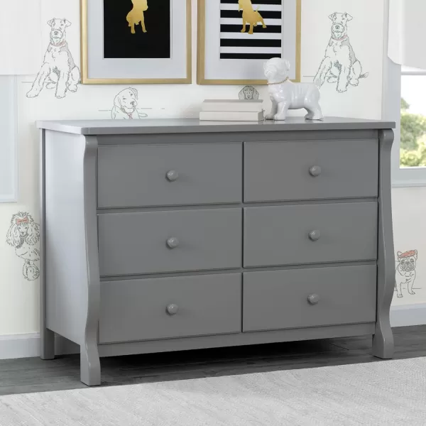Universal 6 Drawer Dresser, Greenguard Gold Certified, Dark Chocolate