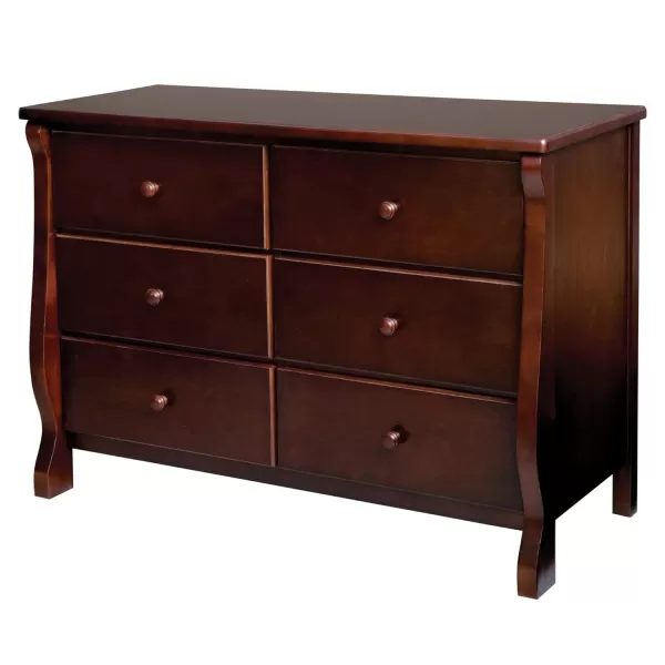 Universal 6 Drawer Dresser, Greenguard Gold Certified, Dark Chocolate
