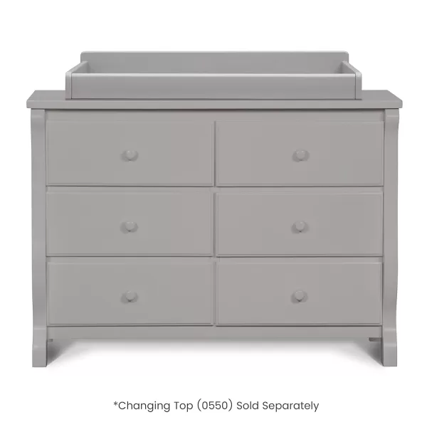 Universal 6 Drawer Dresser, Greenguard Gold Certified, Dark Chocolate