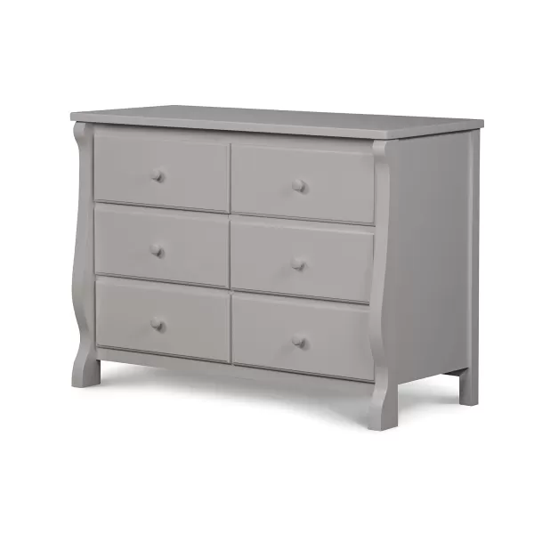 Universal 6 Drawer Dresser, Greenguard Gold Certified, Dark Chocolate