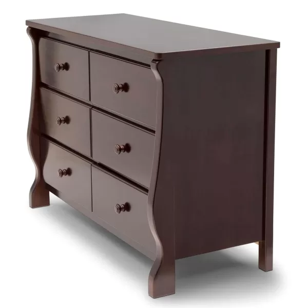 Universal 6 Drawer Dresser, Greenguard Gold Certified, Dark Chocolate