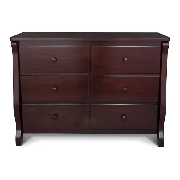 Universal 6 Drawer Dresser, Greenguard Gold Certified, Dark Chocolate