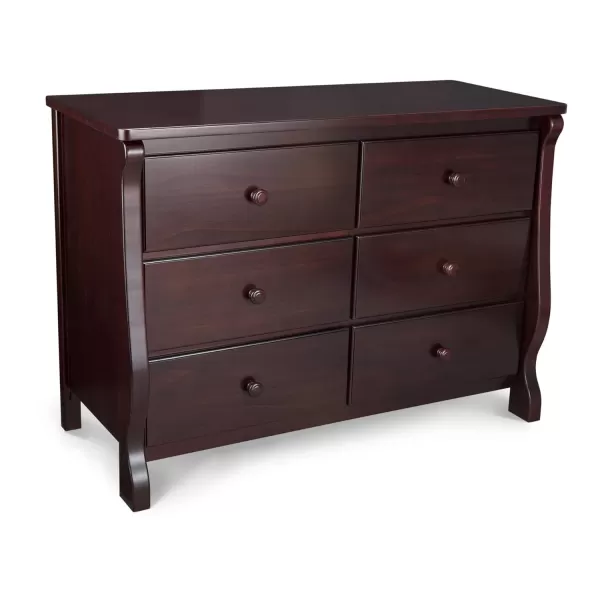 Universal 6 Drawer Dresser, Greenguard Gold Certified, Dark Chocolate