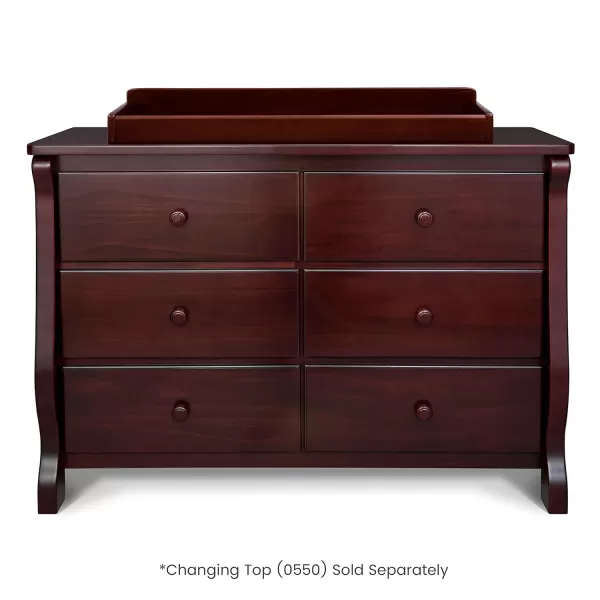 Universal 6 Drawer Dresser, Greenguard Gold Certified, Dark Chocolate