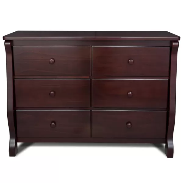 Universal 6 Drawer Dresser, Greenguard Gold Certified, Dark Chocolate