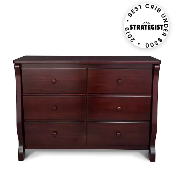 Universal 6 Drawer Dresser, Greenguard Gold Certified, Dark Chocolate