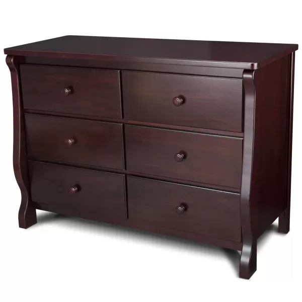 Universal 6 Drawer Dresser, Greenguard Gold Certified, Dark Chocolate