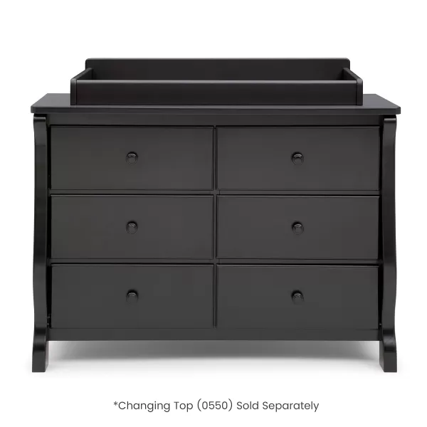 Universal 6 Drawer Dresser, Greenguard Gold Certified, Dark Chocolate