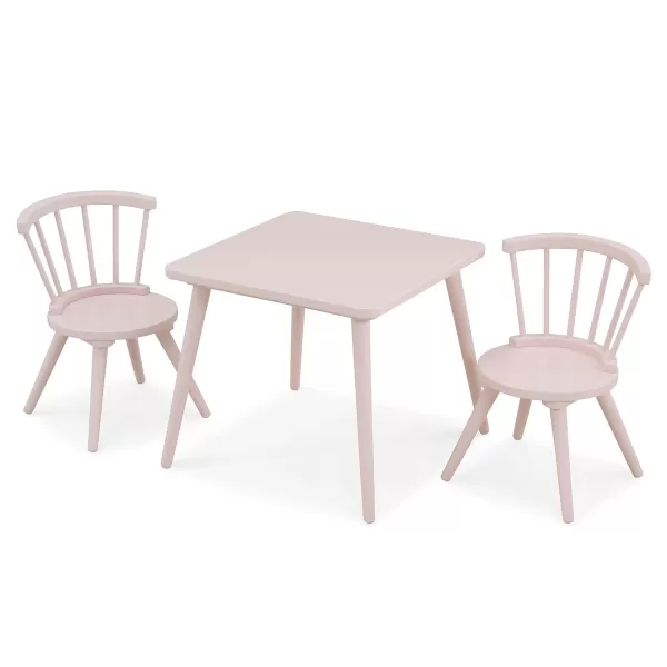 Windsor Kids Wood Table Chair Set  - Ideal for Arts &amp; Crafts, Snack Time, Homeschooling, Homework &amp; More, Greenguard Gold Certified, Grey