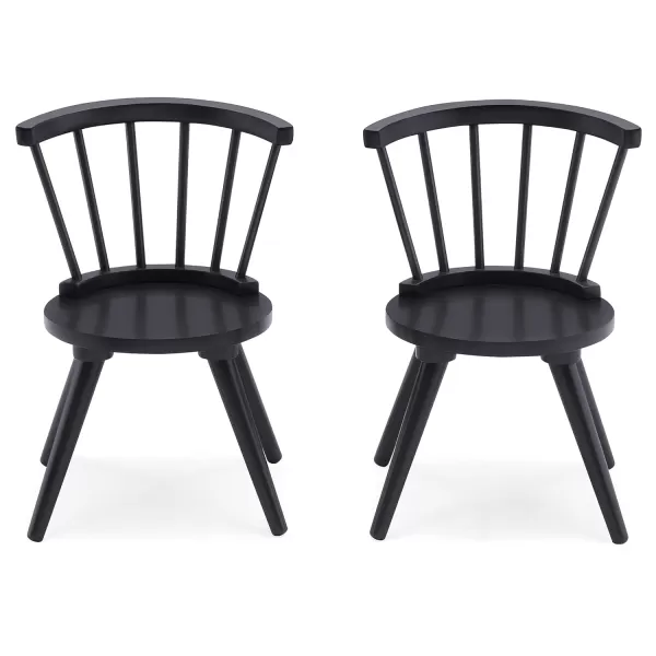 Windsor Kids Wood Table Chair Set  - Ideal for Arts &amp; Crafts, Snack Time, Homeschooling, Homework &amp; More, Greenguard Gold Certified, Grey