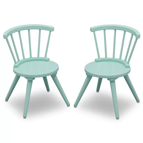 Windsor Kids Wood Table Chair Set  - Ideal for Arts &amp; Crafts, Snack Time, Homeschooling, Homework &amp; More, Greenguard Gold Certified, Grey