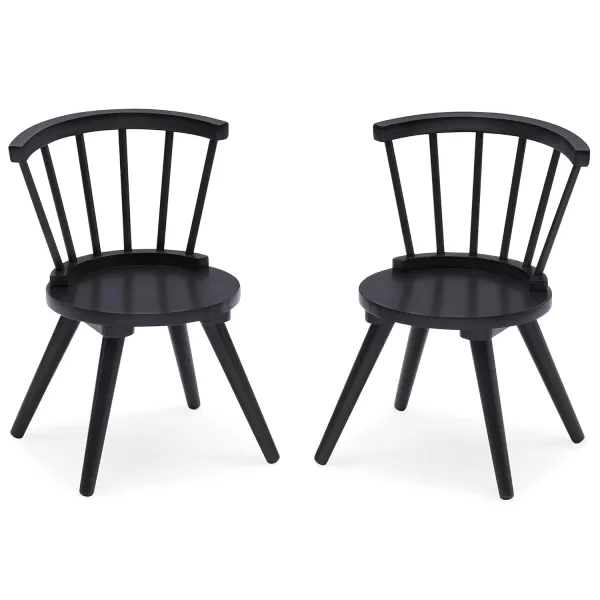 Windsor Kids Wood Table Chair Set  - Ideal for Arts &amp; Crafts, Snack Time, Homeschooling, Homework &amp; More, Greenguard Gold Certified, Grey