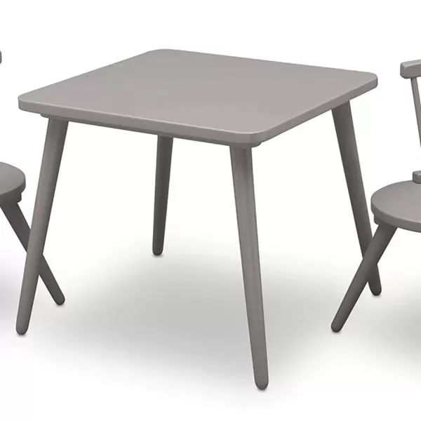 Windsor Kids Wood Table Chair Set  - Ideal for Arts &amp; Crafts, Snack Time, Homeschooling, Homework &amp; More, Greenguard Gold Certified, Grey