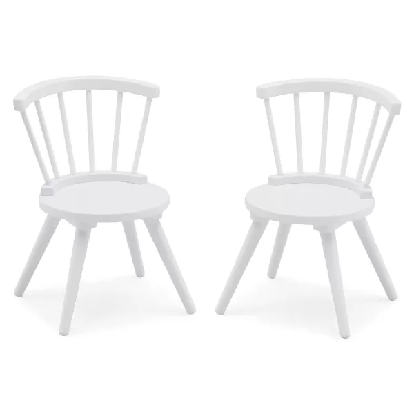 Windsor Kids Wood Table Chair Set  - Ideal for Arts &amp; Crafts, Snack Time, Homeschooling, Homework &amp; More, Greenguard Gold Certified, Grey
