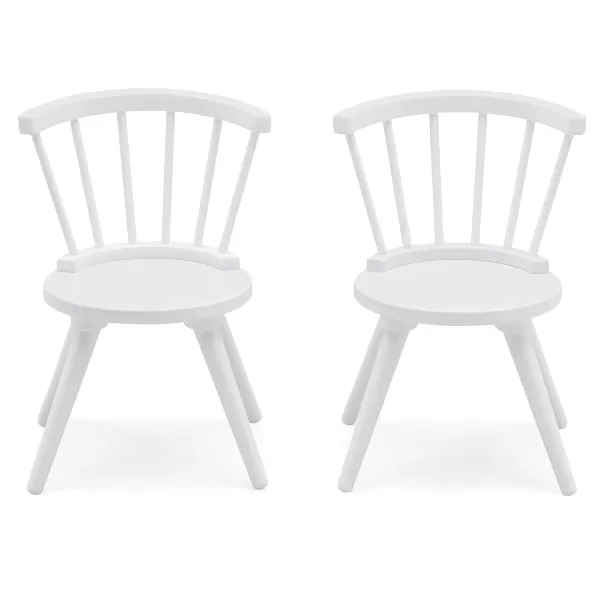 Windsor Kids Wood Table Chair Set  - Ideal for Arts &amp; Crafts, Snack Time, Homeschooling, Homework &amp; More, Greenguard Gold Certified, Grey