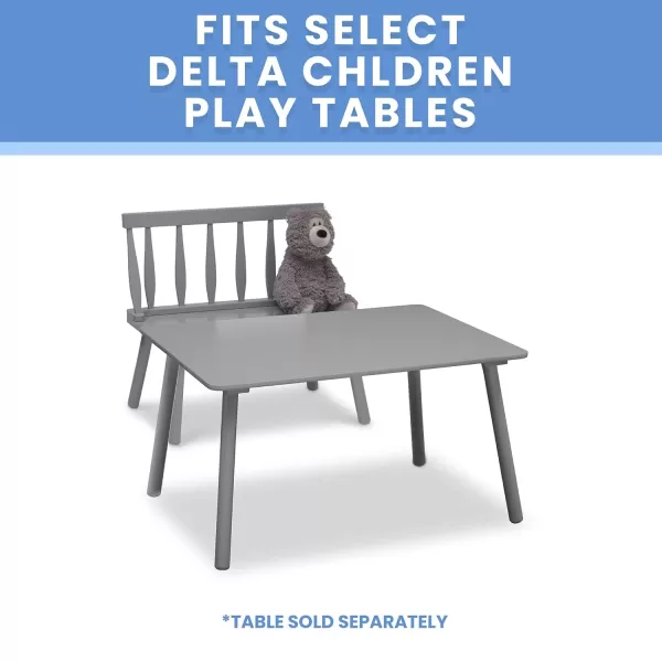 Windsor Kids Wood Table Chair Set  - Ideal for Arts &amp; Crafts, Snack Time, Homeschooling, Homework &amp; More, Greenguard Gold Certified, Grey