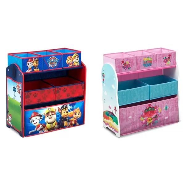 Delta Children 6 Bin Design and Store Toy Organizer - Greenguard Gold Certified, Nick Jr. PAW Patrol