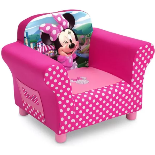 Delta Children Upholstered Chair, Wood, Disney Minnie Mouse
