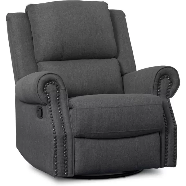Denham Recliner Glider Swivel Chair, Adult, Wood, Blush