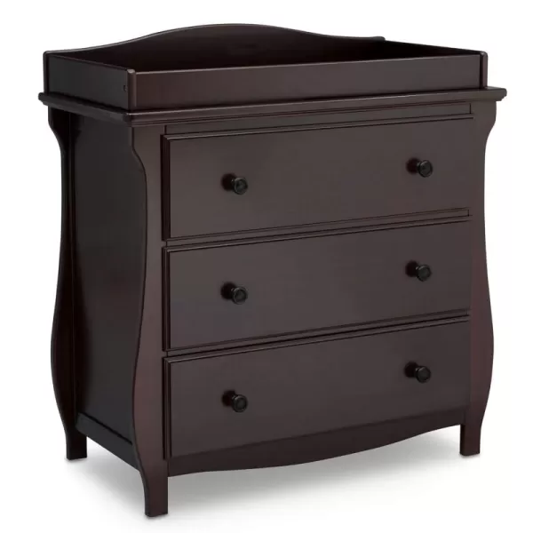 Lancaster 3 Drawer Dresser with Changing Top, Greenguard Gold Certified, Bianca White