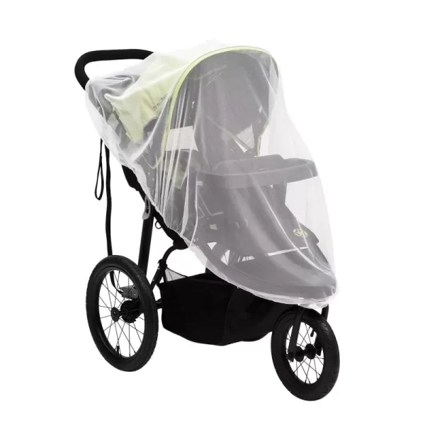 Mosquito Net for Strollers &amp; Joggers Plus Pack n' Plays. Breathable with Elastic Netting for Easy fit, Delta Children, White)