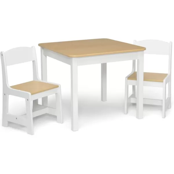MySize Kids Wood Table and Chair Set , Deep Blue