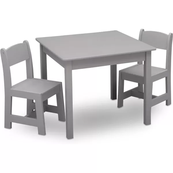 MySize Kids Wood Table and Chair Set , Deep Blue