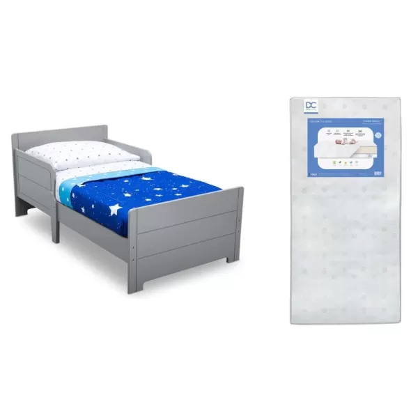 MySize Wood Toddler Bed - Greenguard Gold Certified, Grey