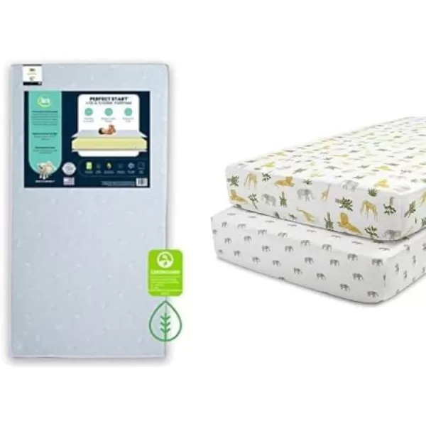 Serta Perfect Start Dual Sided Baby Crib Mattress &amp; Toddler Mattress - Waterproof - 6" Premium Sustainably Sourced Fiber Core - GREENGUARD Gold Certified – 7 Year Warranty - Made in USA