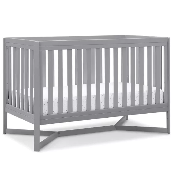 Tribeca 4-in-1 Convertible Crib, White/Grey
