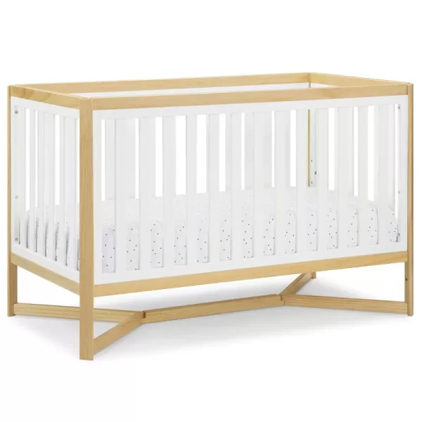 Tribeca 4-in-1 Convertible Crib, White/Grey